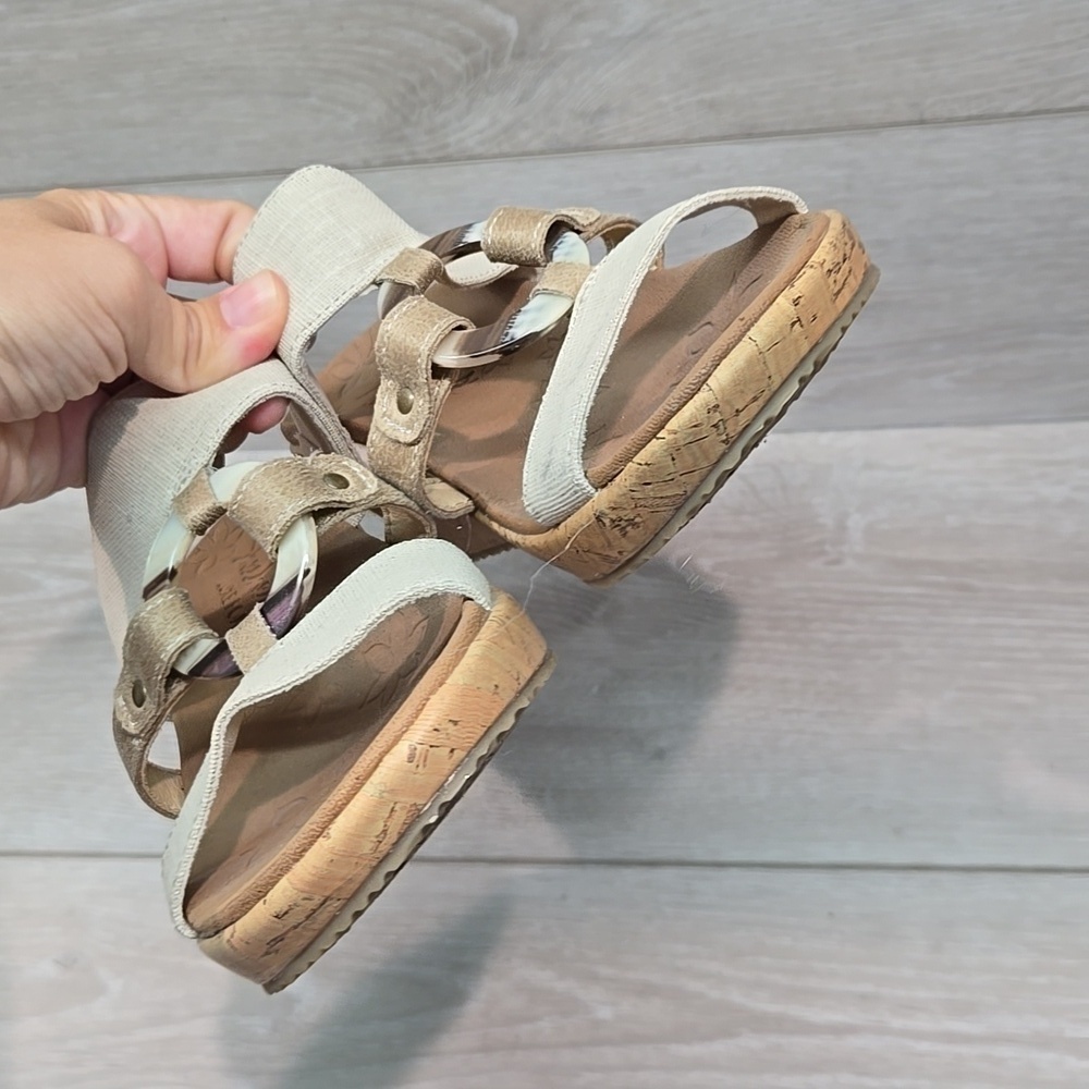 Skechers Womens Luxe Foam Wedge Sandals shoes sz 7 - Picture 3 of 10